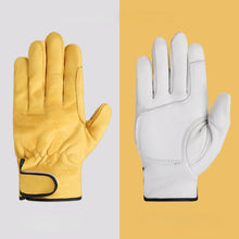 Load image into Gallery viewer, Work gloves sheepskin leather workers work welding safety protection garden sports motorcycle driver wear-resistant gloves

