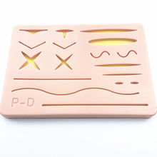 Load image into Gallery viewer, Wound silicone suture pad Human Traumatic Skin Model Suturing Training Pad for Doctor Nurse Student Practice model
