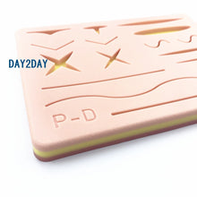 Load image into Gallery viewer, Wound silicone suture pad Human Traumatic Skin Model Suturing Training Pad for Doctor Nurse Student Practice model
