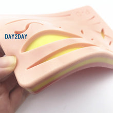 Load image into Gallery viewer, Wound silicone suture pad Human Traumatic Skin Model Suturing Training Pad for Doctor Nurse Student Practice model
