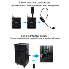 Load image into Gallery viewer, Wireless Microphones Headset UHF Dual Wireless Mic 2 Wireless Mics &amp; 1 Receiver Headset and Handheld 2 In 1 Rechargeable
