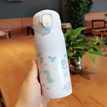 Load image into Gallery viewer, 500Ml Cartoon Thermos Thermos Double Wall Tumbler Handle Children Water Bottle With Straw Vacuum Flask Water Bottle
