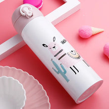 Load image into Gallery viewer, 500Ml Cartoon Thermos Thermos Double Wall Tumbler Handle Children Water Bottle With Straw Vacuum Flask Water Bottle
