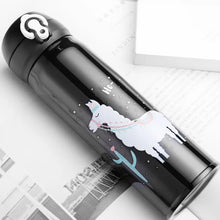 Load image into Gallery viewer, 500Ml Cartoon Thermos Thermos Double Wall Tumbler Handle Children Water Bottle With Straw Vacuum Flask Water Bottle
