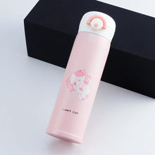 Load image into Gallery viewer, 500Ml Cartoon Thermos Thermos Double Wall Tumbler Handle Children Water Bottle With Straw Vacuum Flask Water Bottle
