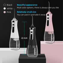 Load image into Gallery viewer, Oral Irrigator USB Rechargeable Water Floss Portable Dental Water Flosser Jet 300ml Irrigator Dental Teeth Cleane 0ral irrigator
