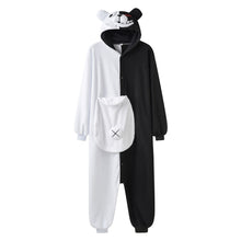Load image into Gallery viewer, Monokuma Kigurumis Pajama Adult Onesie  Bear Jumpsuit Black White Animal Pajamas Women Halloween Party Suit Overall
