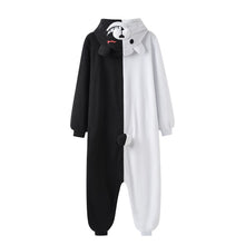 Load image into Gallery viewer, Monokuma Kigurumis Pajama Adult Onesie  Bear Jumpsuit Black White Animal Pajamas Women Halloween Party Suit Overall
