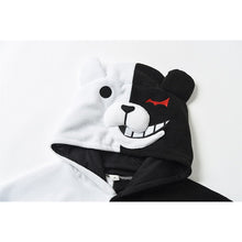 Load image into Gallery viewer, Monokuma Kigurumis Pajama Adult Onesie  Bear Jumpsuit Black White Animal Pajamas Women Halloween Party Suit Overall
