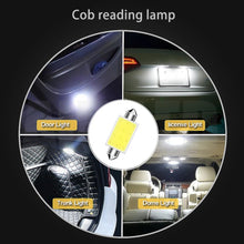 Load image into Gallery viewer, 10X Truck LED Auto Dome light Festoon COB 12 Chips 36mm 39mm 41mm C5W C10W Interior Light Licence Plate Light 12V 24V
