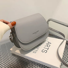 Load image into Gallery viewer, Trendy Saddle Shoulder Bag Women PU Leather Crossbody Bag Simple Solid Color Flap Messenger Bag Designer Handbags Pouch
