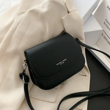 Load image into Gallery viewer, Trendy Saddle Shoulder Bag Women PU Leather Crossbody Bag Simple Solid Color Flap Messenger Bag Designer Handbags Pouch
