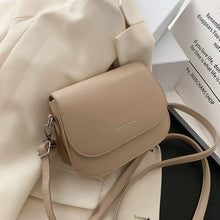 Load image into Gallery viewer, Trendy Saddle Shoulder Bag Women PU Leather Crossbody Bag Simple Solid Color Flap Messenger Bag Designer Handbags Pouch
