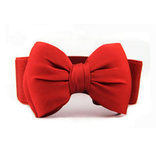 Load image into Gallery viewer, Fashion Women's  Bowknot Waistband Elastic Buckle  Waist Belt Dress Band
