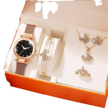 Load image into Gallery viewer, Women's Watch Luxury Boutique Steel Belt Small Dial Watch Bracelet Necklace Set
