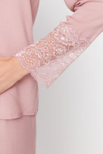 Load image into Gallery viewer, Powder Lace Detailed Woven Pajamas Set THMAW22PT0138
