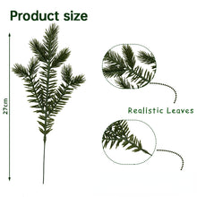 Load image into Gallery viewer, 10PCs Artificial Christmas Simulation Three Forks Pine Needle Branches Holiday Decorations
