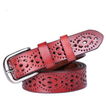 Load image into Gallery viewer, Women Fashion Wide Genuine Leather Belt Without Drilling Luxury Jeans Belts Female Quality Straps
