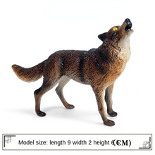 Load image into Gallery viewer, Small Size Simulation Wolf Action Figures PVC Figure Collectible Toys Wild Animal Figure Figurines Kids Cognitive Toys Kids Gift
