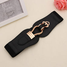 Load image into Gallery viewer, Hook Patch Women Decorative Buckle Wide Girdle Fashion Style Elastic Elastic Dress Belt
