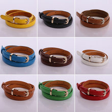 Load image into Gallery viewer, Womens Middle Wide Imitation Leather Waist Belt Lady Ring Buckle Solid Waistband

