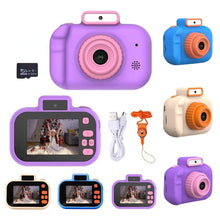 Load image into Gallery viewer, High-definition 4000W Front Rear Dual-camera 2 Inch HD IPS Screen Digital Kids Camera USB Charging with Lanyard Children's toys
