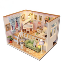 Load image into Gallery viewer, DIY Dollhouse Miniature with Furniture Manual Assembly Model Cabin
