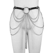 Load image into Gallery viewer, Gothic    Body Harness Chain Sexy Garter Belt Chest Harness Women
