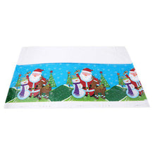 Load image into Gallery viewer, 1PC Cartoon Christmas Tablecloth PVC Table Cloth Christmas Party Table Decoration Festival Tableware
