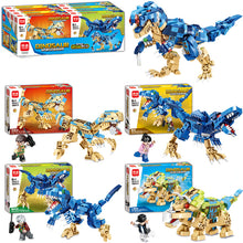 Load image into Gallery viewer, Building Blocks Tyrannosaurus Dinosaur World Series 4-in-1 Doll Toy Children's Educational Toys
