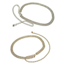 Load image into Gallery viewer, Belts For Women Chain Stretchy Strap Metal Designer Belts Luxury Diamond Waistband Femme

