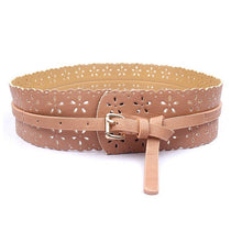 Load image into Gallery viewer, Womens Fashion  Hollow Flower Wide Waistband Women Belt Dress Adornment
