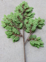 Load image into Gallery viewer, 5PCs Simulation Plant Fake Leaves Red Branch Rod Tofu Pudding Leaves DIY Background Wall Decoration
