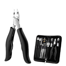 Load image into Gallery viewer, Nail Groove Pliers Nail Clippers Set Toe Nail Cuticle Nipper Pedicure Double Spring Ingrown Nail Bent Nose Plier
