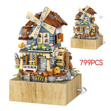 Load image into Gallery viewer, LOZ 1239 mini Blocks Kids Building Toys DIY Bricks Girls Gift Music Box Chinese Windmill House
