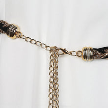 Load image into Gallery viewer, Women's Weave Metal Chain Waist Belt Body Chain  Waistband

