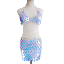 Load image into Gallery viewer, New Accessories Shiny Multi-layer Sequins Body Chain Waist Chain Sexy Necklace Body Dress Chain
