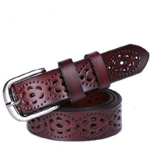 Load image into Gallery viewer, Women Fashion Wide Genuine Leather Belt Without Drilling Luxury Jeans Belts Female Quality Straps
