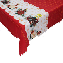 Load image into Gallery viewer, Merry Christmas Rectangular Printed Fabric Party Picnic Tablecloth 150*180cm
