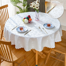 Load image into Gallery viewer, Pu Waterproof and Oil-Proof Fabric round Tablecloth Tablecloth
