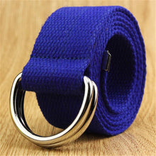 Load image into Gallery viewer, Jeans Canvas Military Belt Double D-ring Buckle Casual Women Belt Web Men
