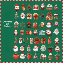 Load image into Gallery viewer, 50pcs New Christmas Stickers DIY Decorative Elk Waterproof Window Stickers
