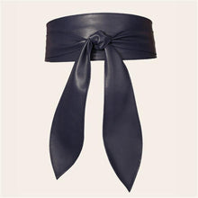 Load image into Gallery viewer, Wrap Around Tie Corset Women's  Dress Belt Lady Waist Wide Leather Soft PU
