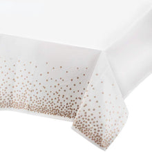 Load image into Gallery viewer, Tablecloth Decoration Supplies Bronzing Black Dots Disposable Table Cover Birthday Wedding Golden Gold Silver Banquet Tablecloth

