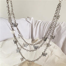 Load image into Gallery viewer, Women's Chain Eyelet Tray Belt Women's Belt Butterfly Fashion Hip Hop Punk Skirt Accessory
