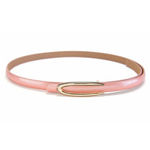 Load image into Gallery viewer, Fashion Women's Thin Patent Leather Belt U-shaped Buckle Belt
