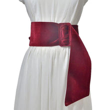 Load image into Gallery viewer, Women Faux Suede Leather Waistband Lady Vintage Buckle Belt Fashion Party Dress Accessories

