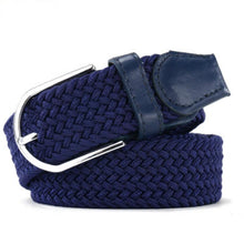 Load image into Gallery viewer, Fashion Tide   Women Casual Stretch Braided Belt Men Elastic Belt Simple Practical Canvas Belt
