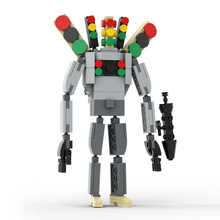 Load image into Gallery viewer, The Traffic Light Man &amp; Mini Cameraman Building Blocks Toy from Video:Skibidi Toilet,DIY Toys for Children‘s Gifts
