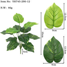 Load image into Gallery viewer, Artificial Green Plant Potted Flower Feel Leaf Artificial Monstera Leaf Home Decoration Plant Simulation Green Plant
